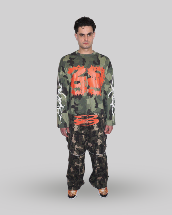PANTALONI CARGO CON STAMPA CAMOUFLAGE - immagine 8