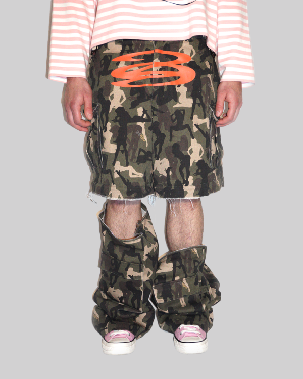 PANTALONI CARGO CON STAMPA CAMOUFLAGE - immagine 5