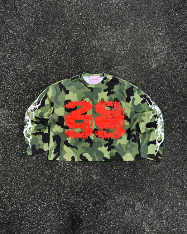LONGSLEEVE CAMOUFLAGE CON STAMPE - immagine 2