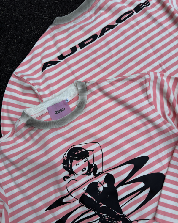 LONGSLEEVE A RIGHE CON STAMPE - immagine 4