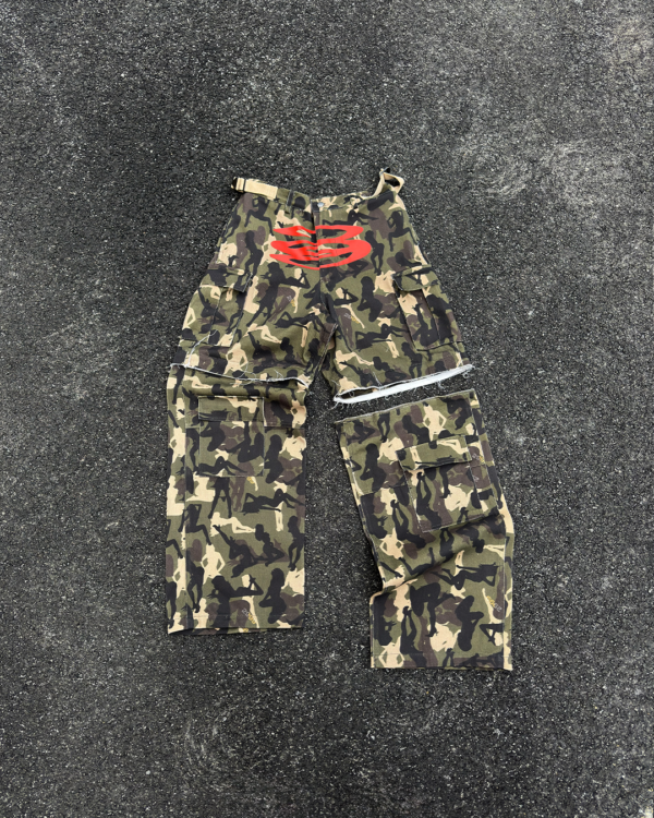 PANTALONI CARGO CON STAMPA CAMOUFLAGE - immagine 6