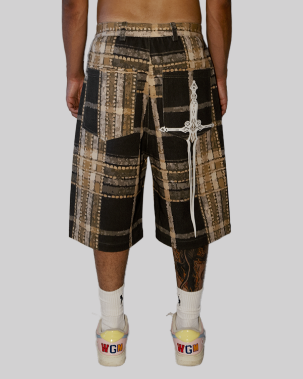 SHORTS CON STAMPA TARTAN
