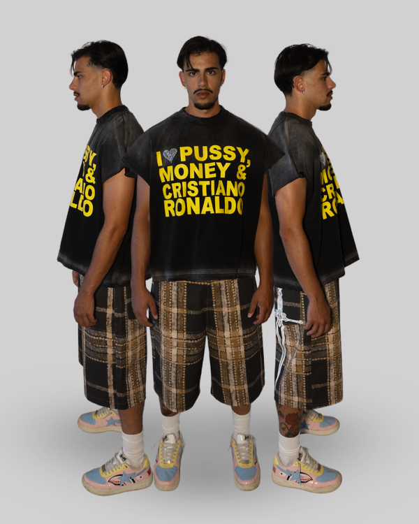 T-SHIRT SMANICATA CON STAMPA - immagine 3