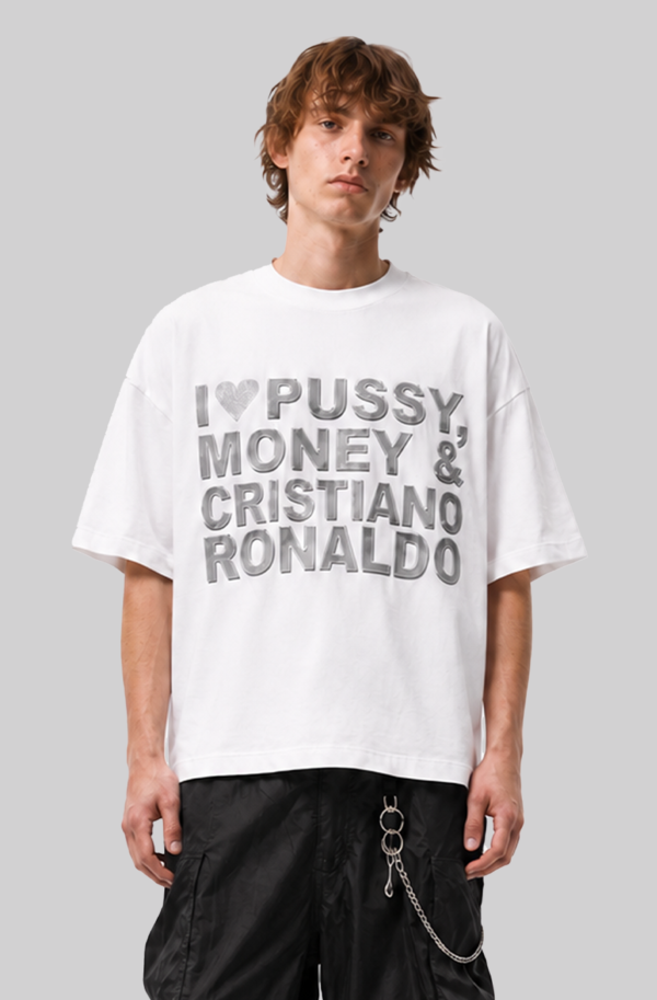 T-SHIRT CON STAMPA E STRASS